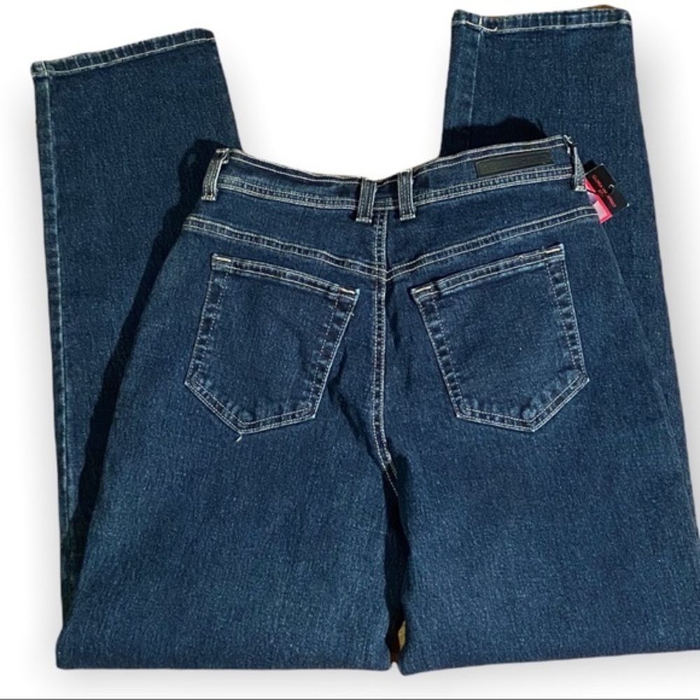 GLORIA VANDERBILT AMANDA Stretch Red Label Stretch Blue Jeans 6 NWT/T - Picture 5 of 7